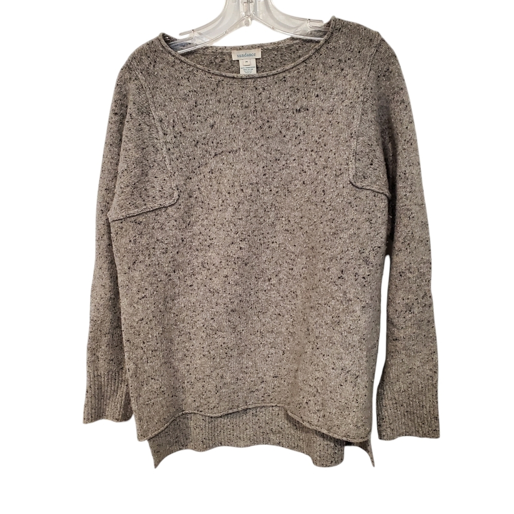 Sundance Catalog Good Intuitions Marled Grey Pullover Sweater, SZ M